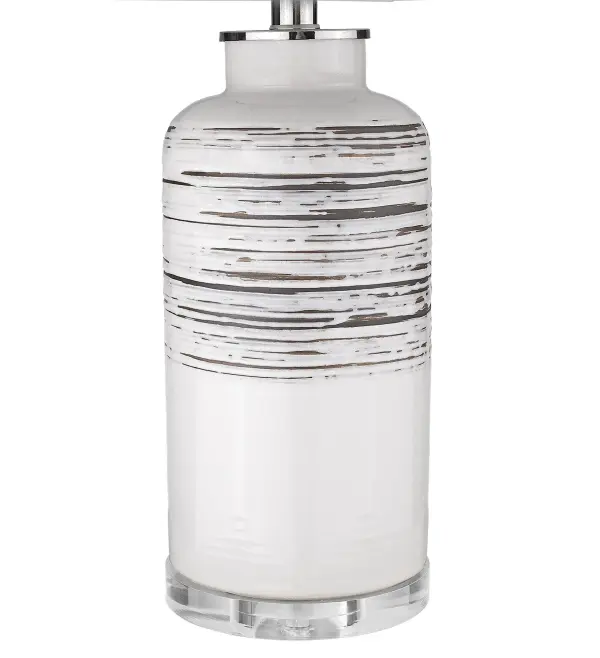 Trend Home Ceramic Table Lamp with Linen Shade - Image 4