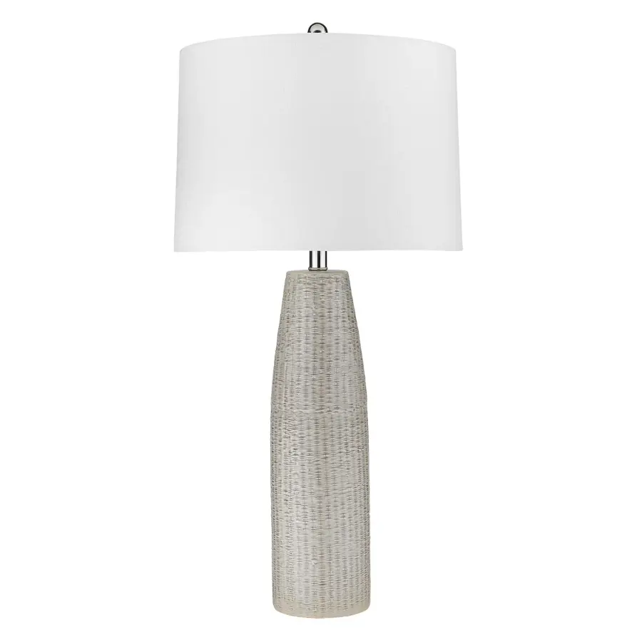 Trend Home Ceramic Table Lamp with Linen Shade - Image 1