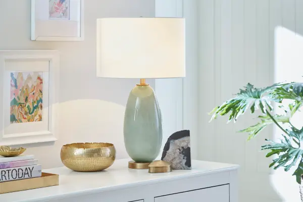 Trend Home 1-Light Table Lamp in Brass - Image 6