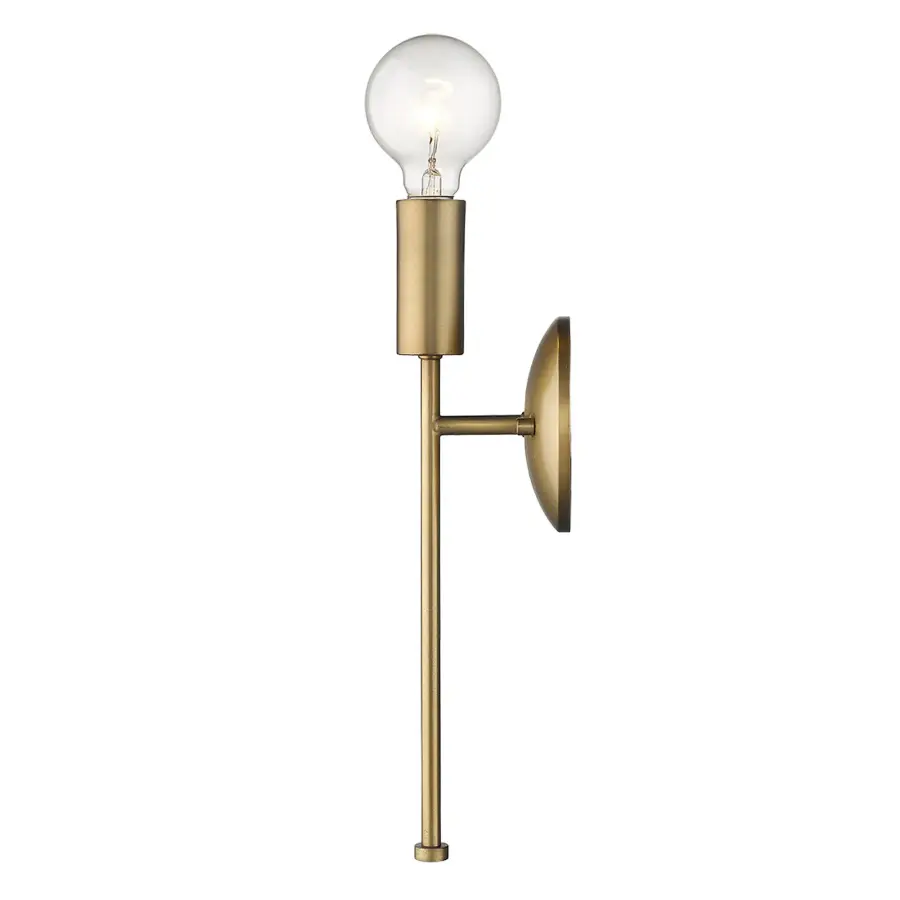 Perret 1-Light Sconce in Aged Brass - Image 6