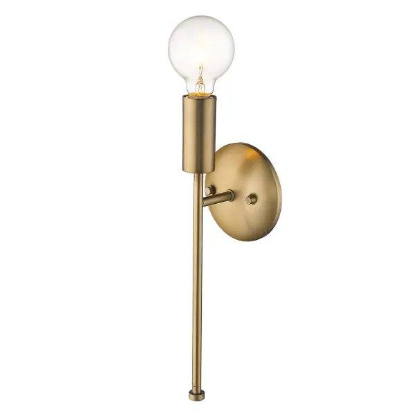 Perret 1-Light Sconce in Aged Brass - Image 7