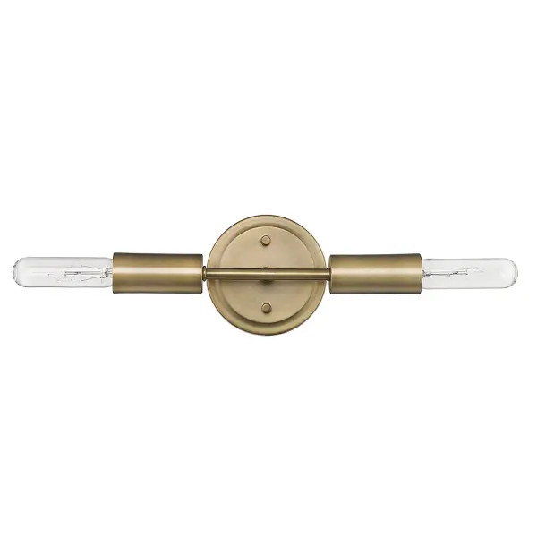 The Perret 2-Light Sconce combines transitional elegance with practical functionality. Its aged brass finish and compact 12-inch width make it ideal for bathroom vanities, hallways, and powder rooms where refined style meets everyday use.