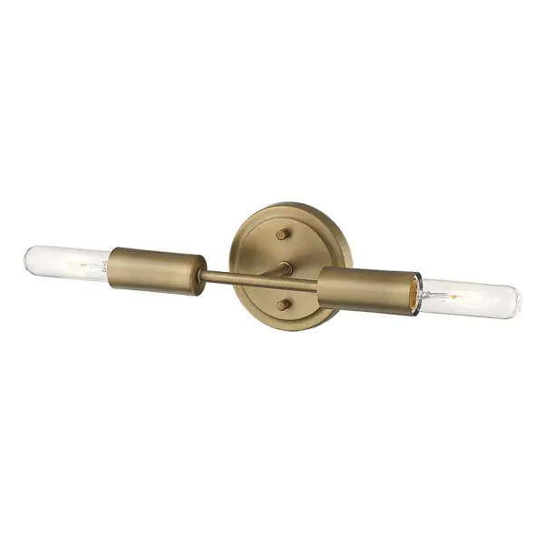 Perret 2-Light Sconce in Aged Brass - Image 5