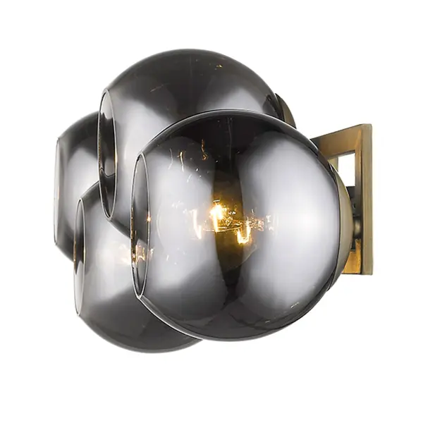 Lunette 4-Light Sconce in Aged Brass - Image 6