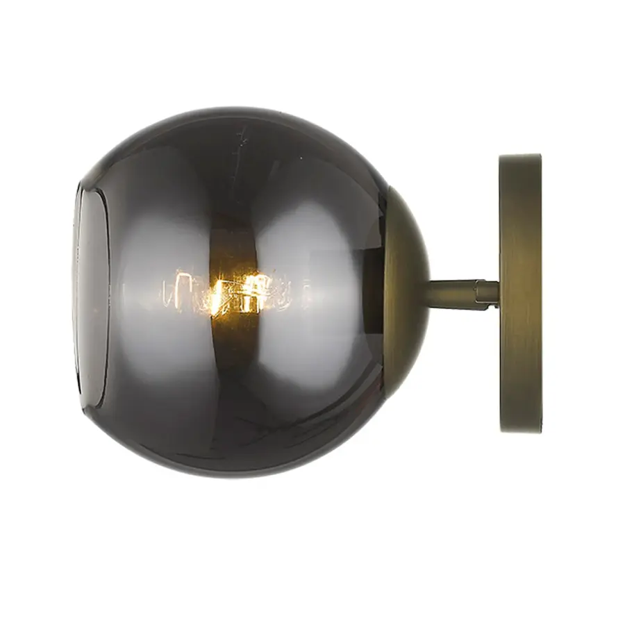 Lunette 1-Light Sconce in Aged Brass - Image 4