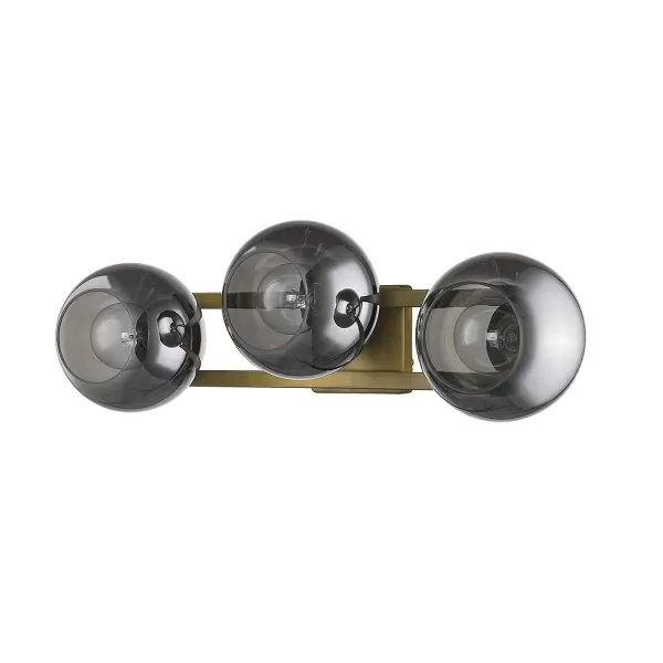 Lunette 3-Light Sconce in Aged Brass - Image 3