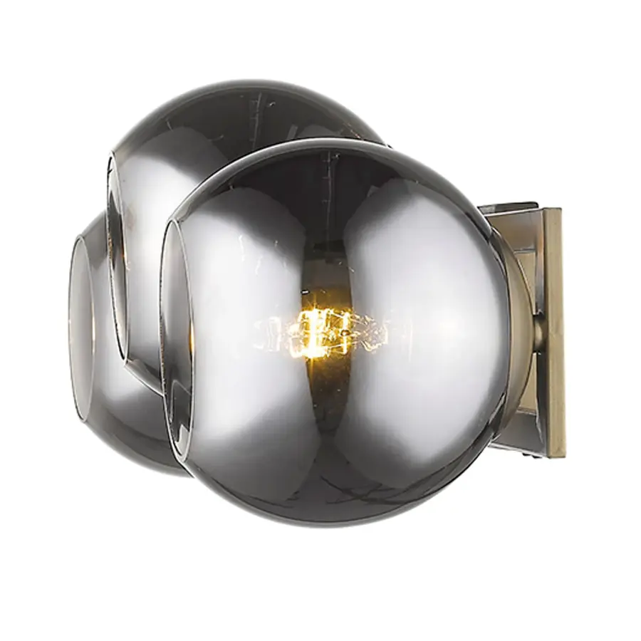 Lunette 3-Light Sconce in Aged Brass - Image 6