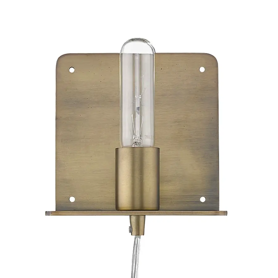 Arris 1-Light Sconce in Aged Brass - Image 1