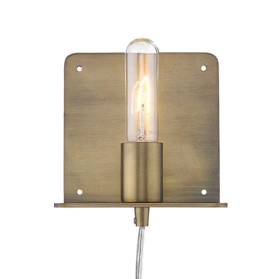 Arris 1-Light Sconce in Aged Brass - Image 2