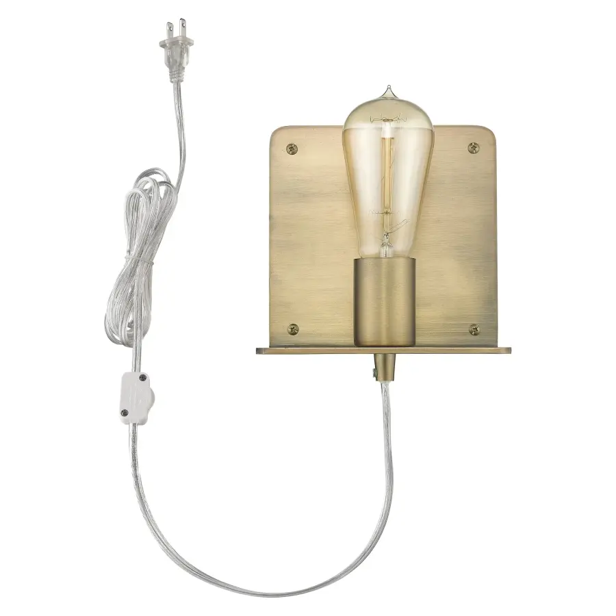 Arris 1-Light Sconce in Aged Brass - Image 3