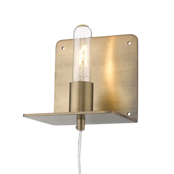 Arris 1-Light Sconce in Aged Brass - Image 4