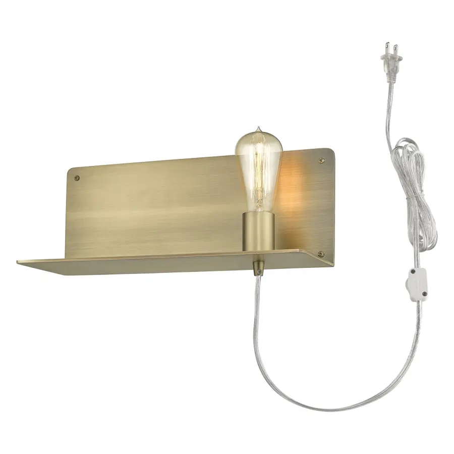 Arris 1-Light Sconce in Aged Brass - Image 1
