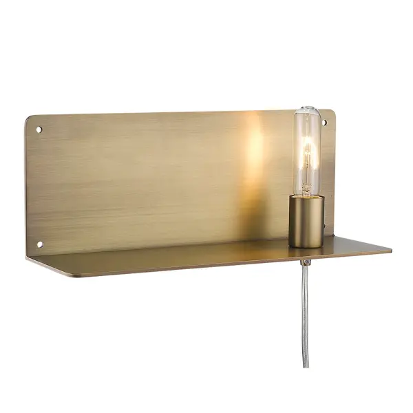 Arris 1-Light Sconce in Aged Brass - Image 3