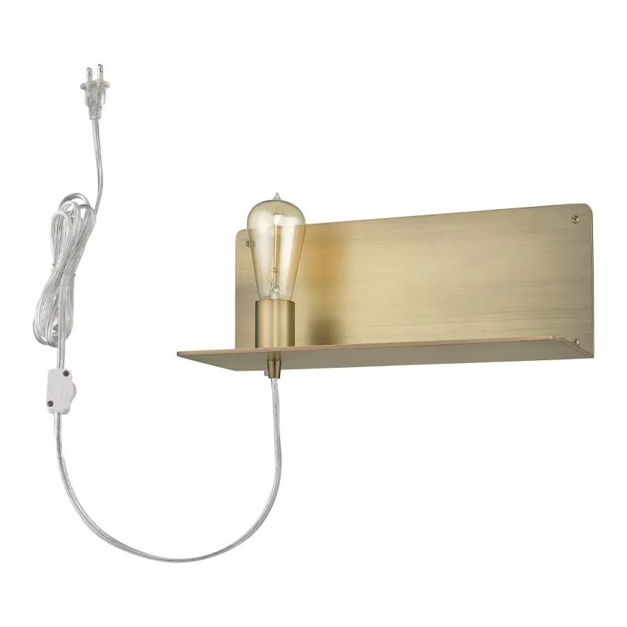Arris 1-Light Wall Sconce in Aged Brass - Image 3