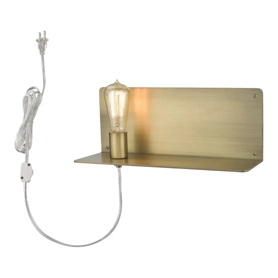 Arris 1-Light Wall Sconce in Aged Brass - Image 4