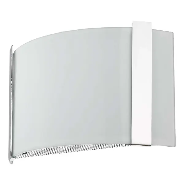 The Apollo wall sconce combines modern design with accessibility compliance, featuring a polished chrome finish and frosted curved glass shade. Its compact 7.5" height and 3.5" extension make it ideal for bathrooms and hallways.