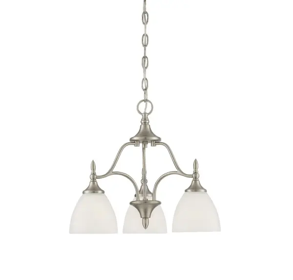 Herndon 3-Light Chandelier in Satin Nickel - alternate view