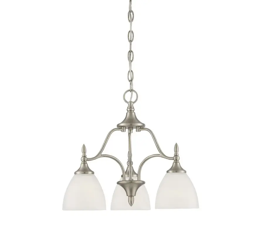 Herndon 3-Light Chandelier in Satin Nickel - Image 2