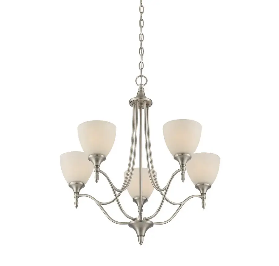 Herndon 5-Light Chandelier in Satin Nickel - Image 2