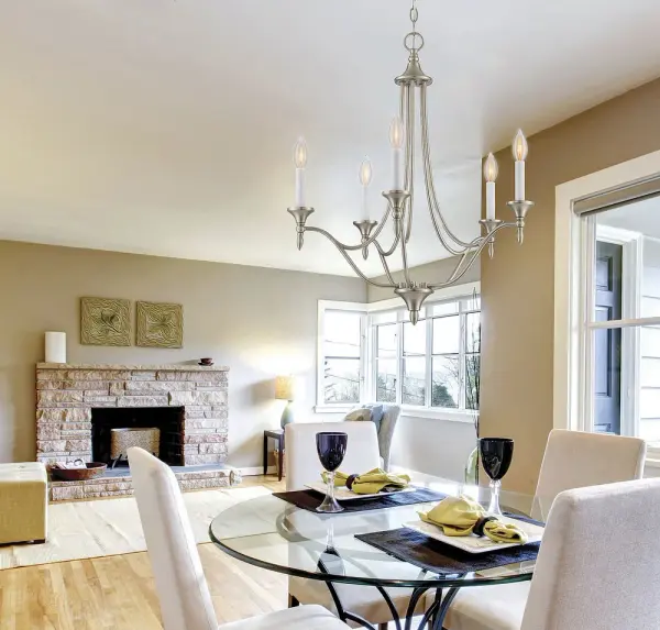 Herndon 5-Light Chandelier in Satin Nickel - Image 4
