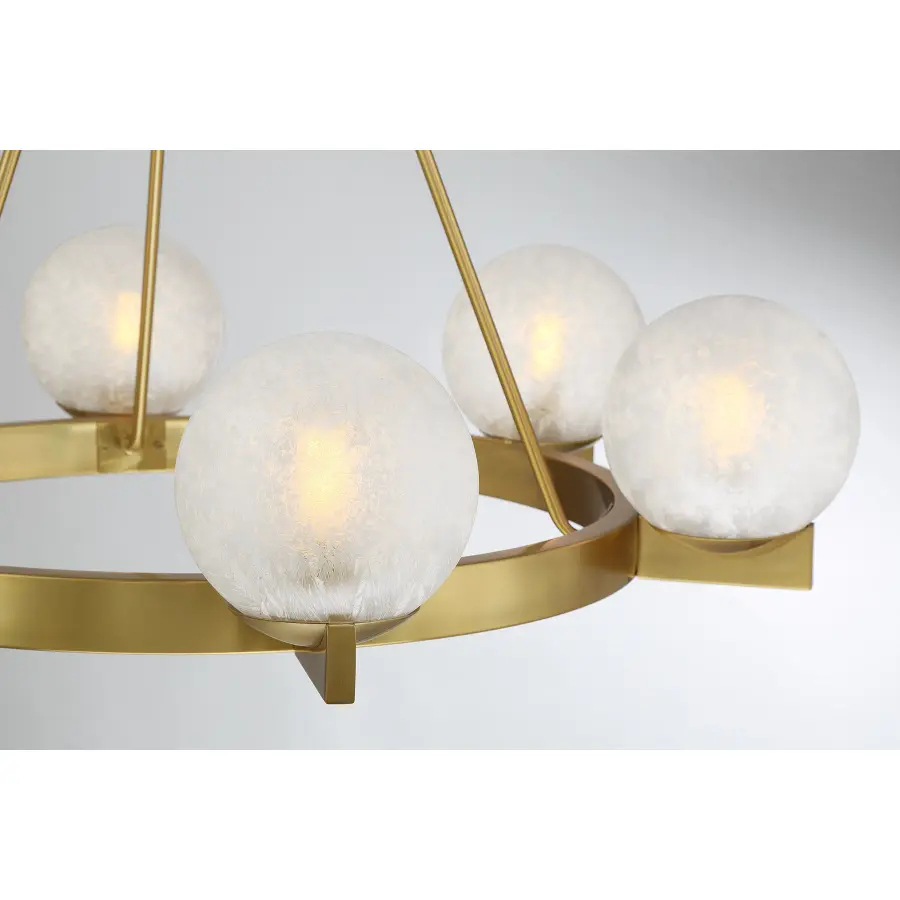 Darien 6-Light Chandelier in Warm Brass - Image 7