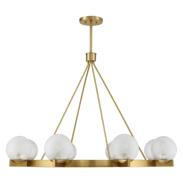Darien 8-Light Chandelier in Warm Brass - alternate view