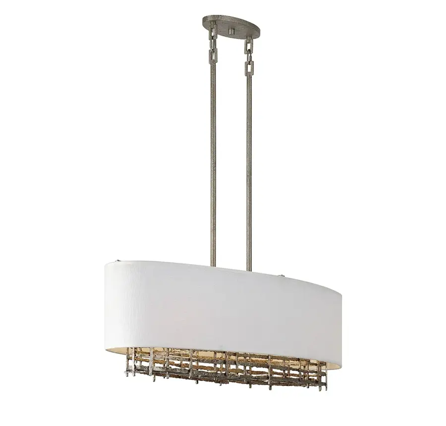 Cameo Four Light Linear Chandelier in Champagne Luxe - Image 1