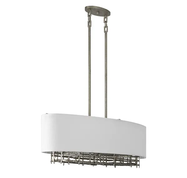 Cameo 4-Light Linear Chandelier in Champagne Luxe - alternate view