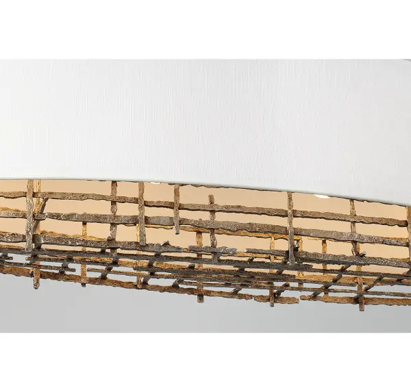 Cameo 4-Light Linear Chandelier in Champagne Luxe - Image 4