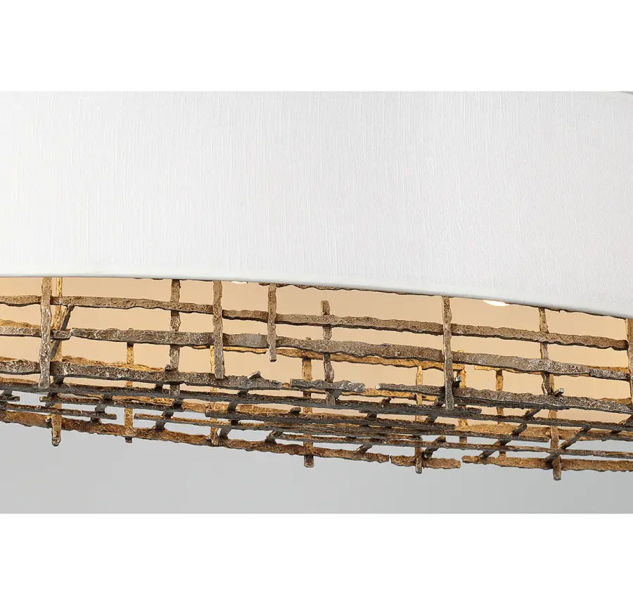 Cameo 4-Light Linear Chandelier in Champagne Luxe - Image 4