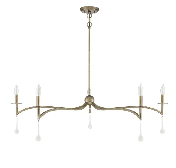 Laramie 5-Light Chandelier in Chelsea Gold - alternate view