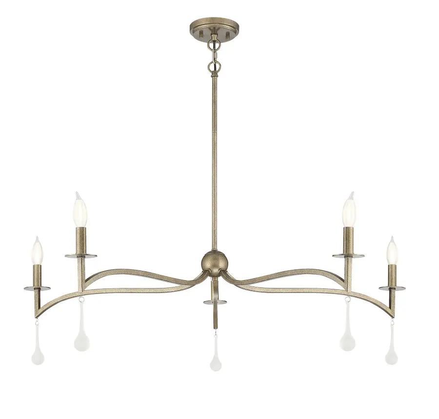 Laramie 5-Light Chandelier in Chelsea Gold - Image 3