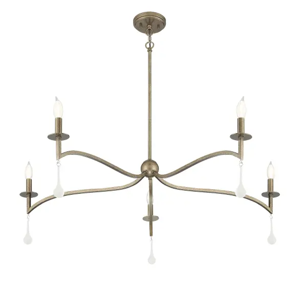Laramie 5-Light Chandelier in Chelsea Gold - Image 4