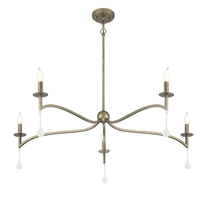 Laramie 5-Light Chandelier in Chelsea Gold - Image 4
