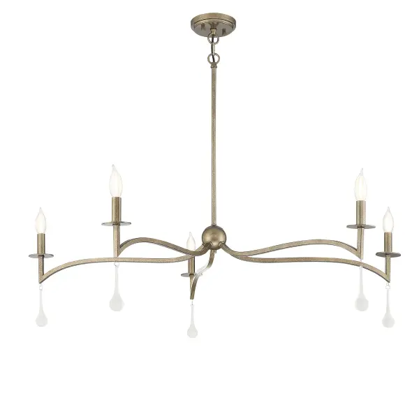 Laramie 5-Light Chandelier in Chelsea Gold - Image 5