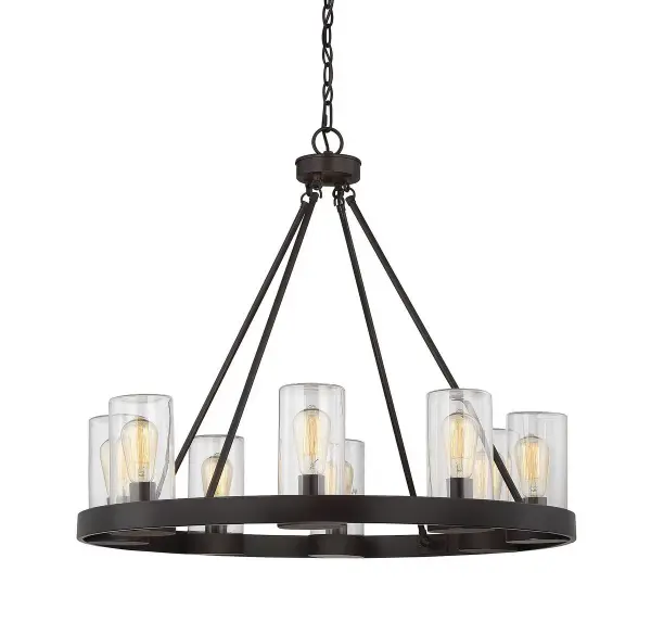 inman 8-Light Outdoor Chandelier in English Bronze