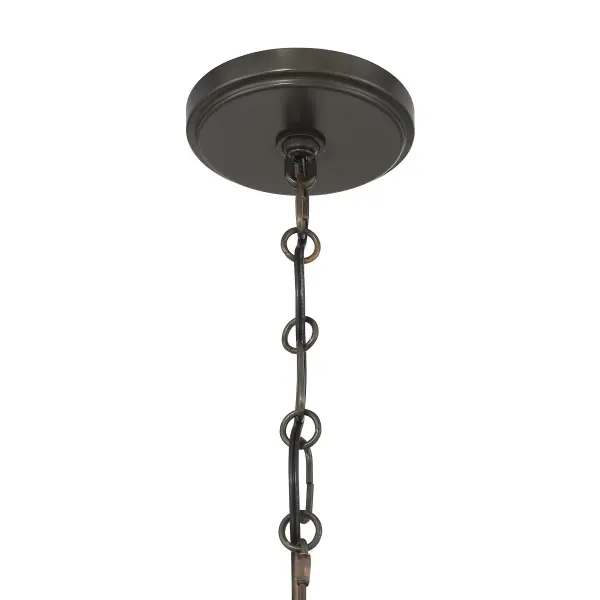 Andover 4-Light Chandelier in Mediterranean Bronze and Riviera Brass - Image 6
