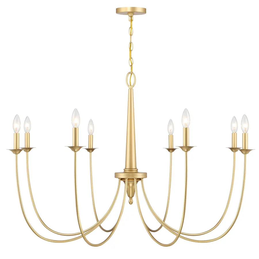 Stonecrest 8-Light Chandelier in French Gold - Image 1