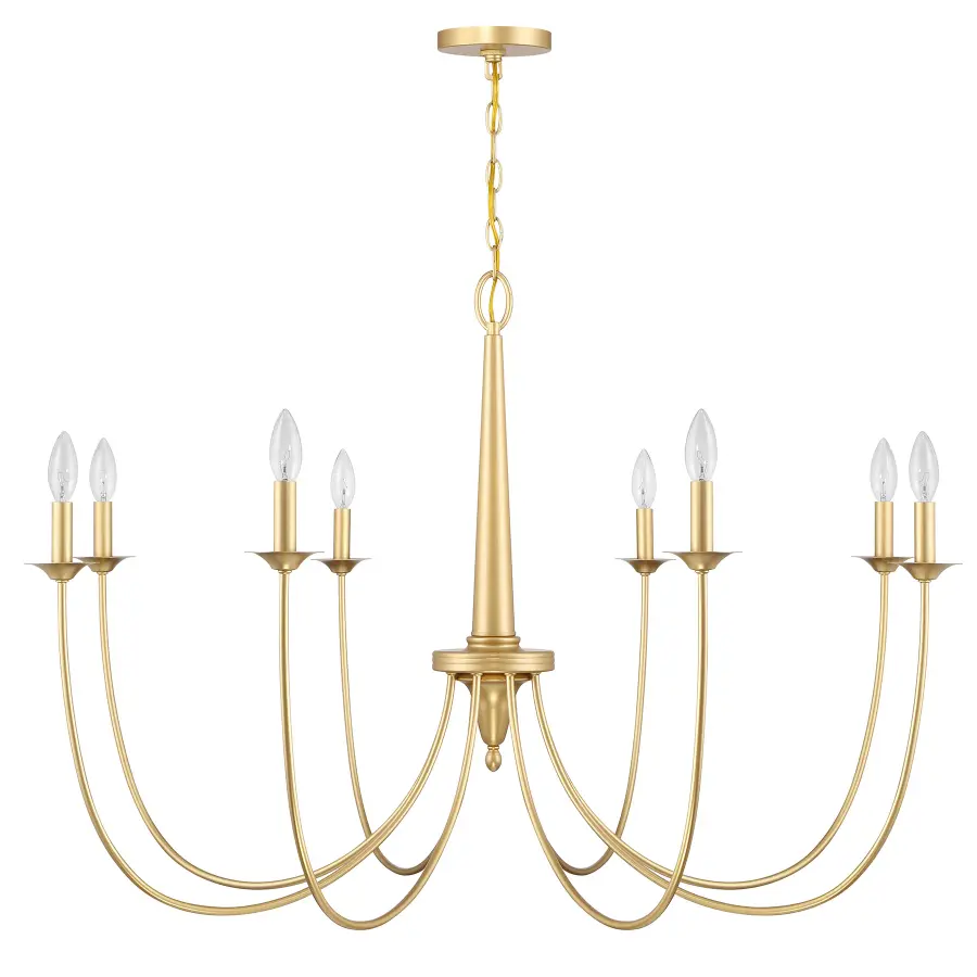 Stonecrest 8-Light Chandelier in French Gold - Image 2