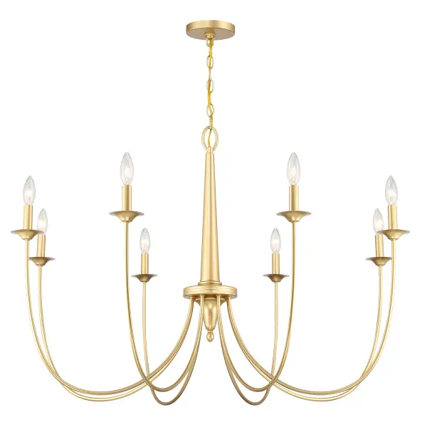 Stonecrest 8-Light Chandelier in French Gold - Image 3
