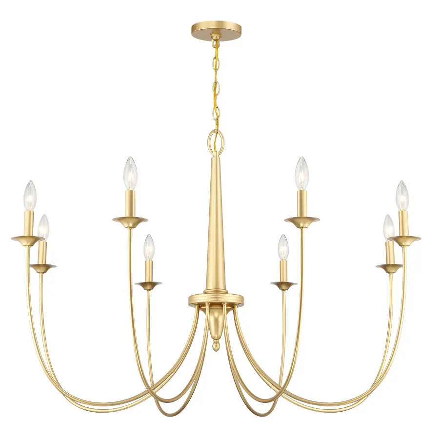 Stonecrest 8-Light Chandelier in French Gold - Image 3