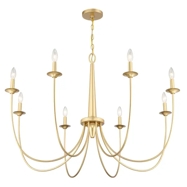 Stonecrest 8-Light Chandelier in French Gold - Image 4