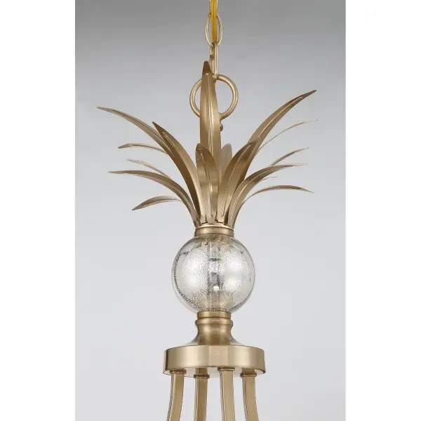 Hearst Eight Light Chandelier in Noble Brass - Image 7