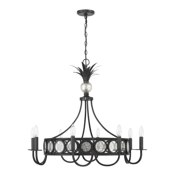 Hearst 8-Light Chandelier in Black Tourmaline - alternate view