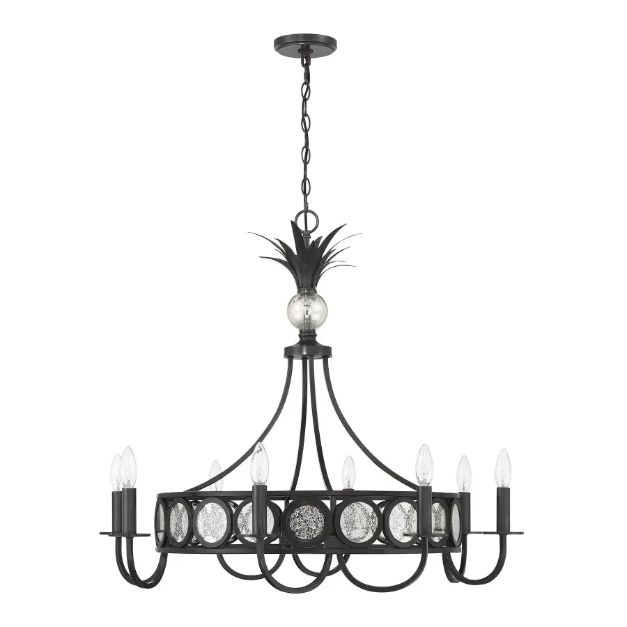 Hearst 8-Light Chandelier in Black Tourmaline - Image 2