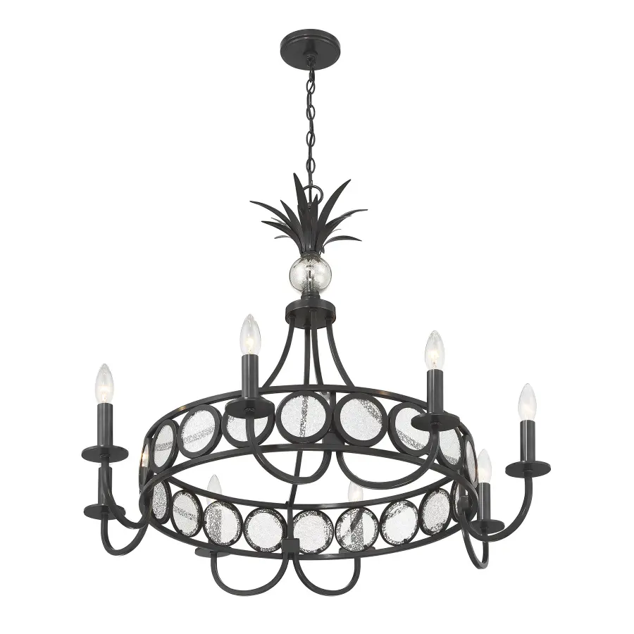 Hearst 8-Light Chandelier in Black Tourmaline - Image 4