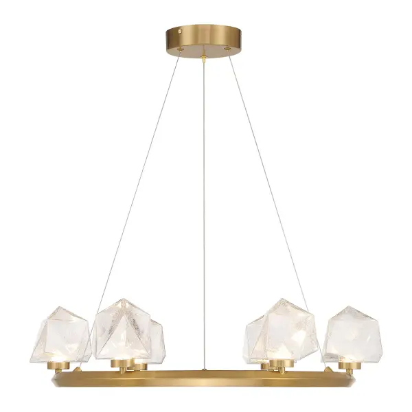 Castello LED Chandelier in Warm Brass - Image 1