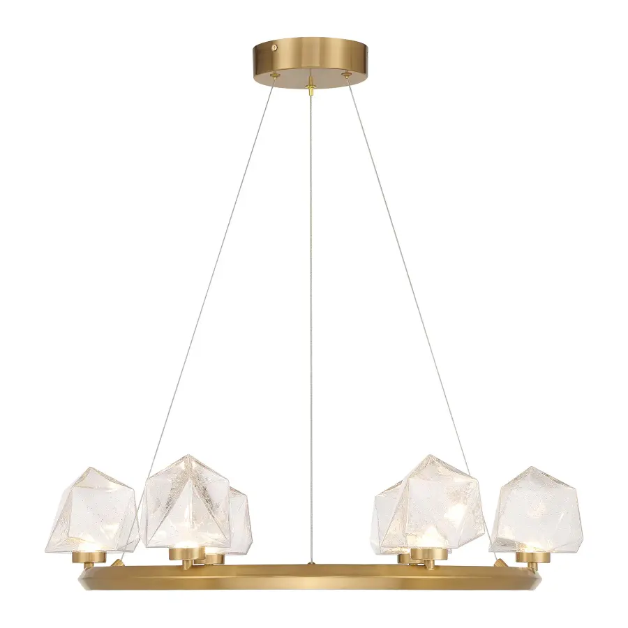 Castello LED Chandelier in Warm Brass - Image 1