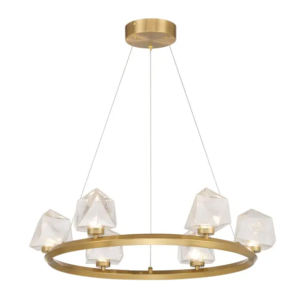 Castello LED Chandelier in Warm Brass - Image 3