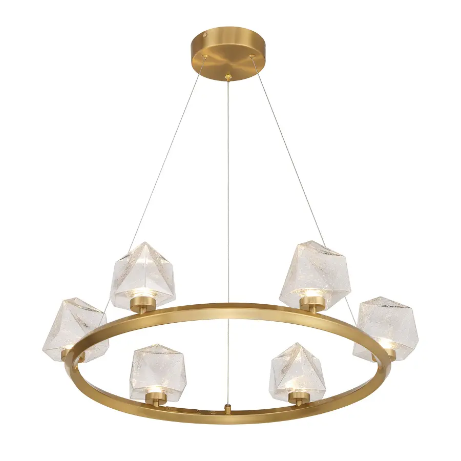 Castello LED Chandelier in Warm Brass - Image 4